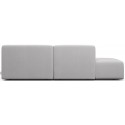 Karen Big venstrevendt chaiselong sofa i polyester 260 x 250 cm - Grågrøn