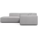 Karen Big venstrevendt chaiselong sofa i polyester 260 x 250 cm - Grågrøn