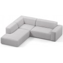 Karen Big venstrevendt chaiselong sofa i polyester 260 x 250 cm - Grågrøn