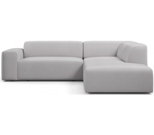 Karen Big højrevendt chaiselong sofa i polyester 260 x 250 cm - Grågrøn