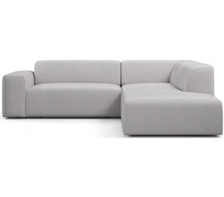 Karen Big højrevendt chaiselong sofa i polyester 260 x 250 cm - Grågrøn