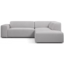 Karen Big højrevendt chaiselong sofa i polyester 260 x 250 cm - Grågrøn
