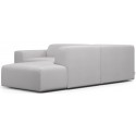 Karen Big højrevendt chaiselong sofa i polyester 260 x 250 cm - Grågrøn