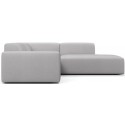 Karen Big højrevendt chaiselong sofa i polyester 260 x 250 cm - Grågrøn