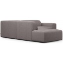 Karen Big venstrevendt chaiselong sofa i polyester 260 x 250 cm - Lysegrå