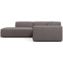 Karen Big venstrevendt chaiselong sofa i polyester 260 x 250 cm - Lysegrå