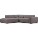 Karen Big venstrevendt chaiselong sofa i polyester 260 x 250 cm - Lysegrå