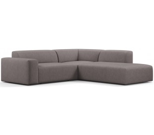 Karen Big højrevendt chaiselong sofa i polyester 260 x 250 cm - Lysegrå 2