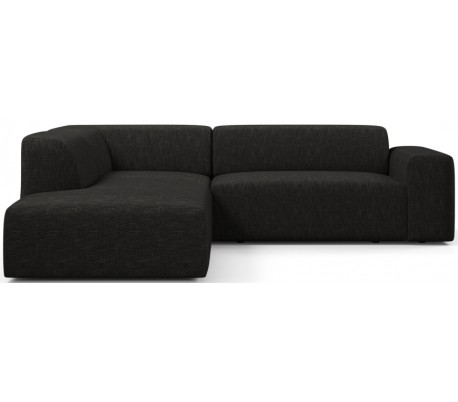 Karen Big venstrevendt chaiselong sofa i polyester 260 x 250 cm - Grå