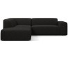 Karen Big venstrevendt chaiselong sofa i polyester 260 x 250 cm - Antracit