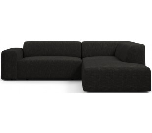 Karen Big højrevendt chaiselong sofa i polyester 260 x 250 cm - Grå