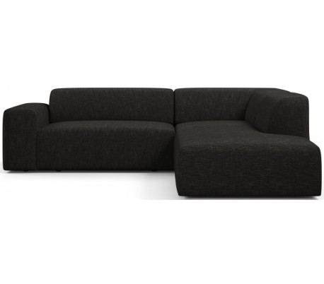 Karen Big højrevendt chaiselong sofa i polyester 260 x 250 cm - Grå