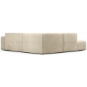 Karen Big venstrevendt chaiselong sofa i polyester 260 x 250 cm - Creme