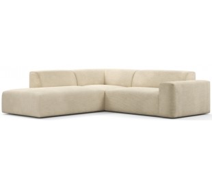 Karen Big venstrevendt chaiselong sofa i polyester 260 x 250 cm - Creme 2