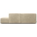Karen Big venstrevendt chaiselong sofa i corduroy 260 x 250 cm - Creme