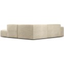 Karen Big venstrevendt chaiselong sofa i corduroy 260 x 250 cm - Creme