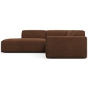 Karen Big venstrevendt chaiselong sofa i corduroy 260 x 250 cm - Creme