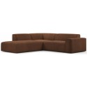Karen Big venstrevendt chaiselong sofa i corduroy 260 x 250 cm - Creme