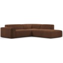 Karen Big højrevendt chaiselong sofa i corduroy 260 x 250 cm - Creme