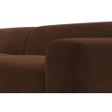 Karen Big højrevendt chaiselong sofa i corduroy 260 x 250 cm - Creme