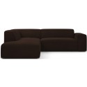 Karen Big venstrevendt chaiselong sofa i corduroy 260 x 250 cm - Brun