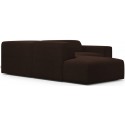 Karen Big venstrevendt chaiselong sofa i corduroy 260 x 250 cm - Brun