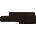 Karen Big venstrevendt chaiselong sofa i corduroy 260 x 250 cm - Brun