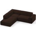 Karen Big venstrevendt chaiselong sofa i corduroy 260 x 250 cm - Brun