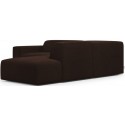Karen Big højrevendt chaiselong sofa i corduroy 260 x 250 cm - Brun
