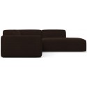 Karen Big højrevendt chaiselong sofa i corduroy 260 x 250 cm - Brun
