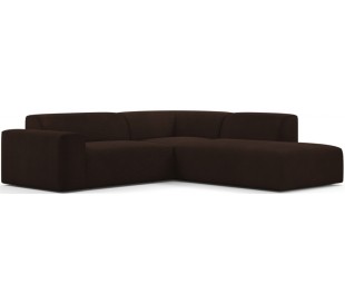 Karen Big højrevendt chaiselong sofa i corduroy 260 x 250 cm - Brun 2
