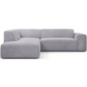 Karen Big venstrevendt chaiselong sofa i corduroy 260 x 250 cm - Turkis