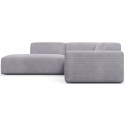Karen Big venstrevendt chaiselong sofa i corduroy 260 x 250 cm - Turkis