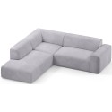 Karen Big venstrevendt chaiselong sofa i corduroy 260 x 250 cm - Turkis