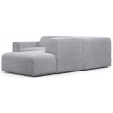 Karen Big højrevendt chaiselong sofa i corduroy 260 x 250 cm - Turkis