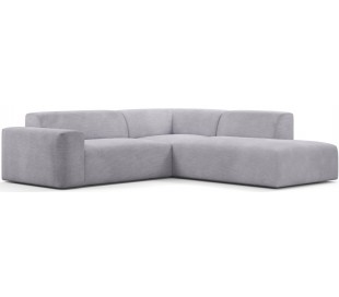 Karen Big højrevendt chaiselong sofa i corduroy 260 x 250 cm - Turkis 2