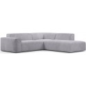 Karen Big højrevendt chaiselong sofa i corduroy 260 x 250 cm - Turkis
