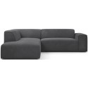 Karen Big venstrevendt chaiselong sofa i corduroy 260 x 250 cm - Grå