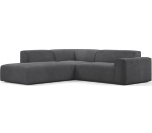 Karen Big venstrevendt chaiselong sofa i corduroy 260 x 250 cm - Grå 2