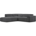 Karen Big venstrevendt chaiselong sofa i corduroy 260 x 250 cm - Grå