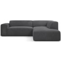 Karen Big højrevendt chaiselong sofa i corduroy 260 x 250 cm - Grå