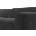 Karen Big højrevendt chaiselong sofa i corduroy 260 x 250 cm - Grå