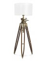 Royal Marine Gulvlampe H200 - 226 cm 1 x E27 - Brun/Antik messing/Creme