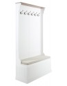 Aster Garderobe H180 cm - Antik hvid/Antik natur