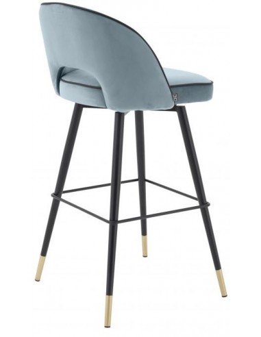 2 x Cliff barstole i velour og stål...