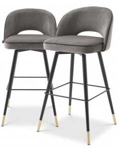 2 x Cliff barstole i velour...