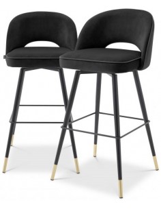 2 x Cliff barstole i velour...