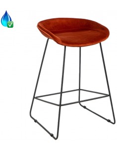 Oslo Barstol i velour H66...