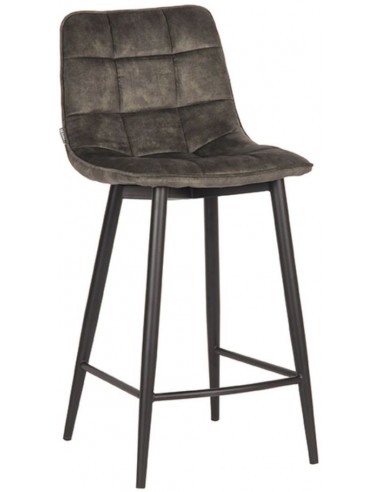 Jelt barstol i velour og metal H94 cm...