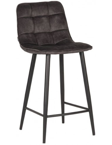 Jelt barstol i velour og metal H94 cm...